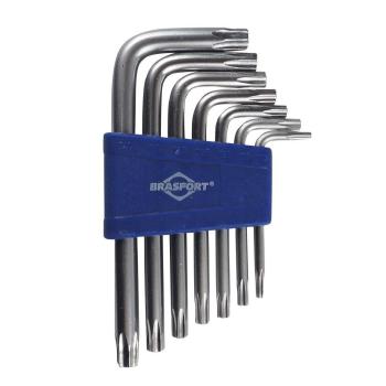 CHAVE TORX BRASFORT T10 a T40 LONGA COM 07 PECAS - 7834