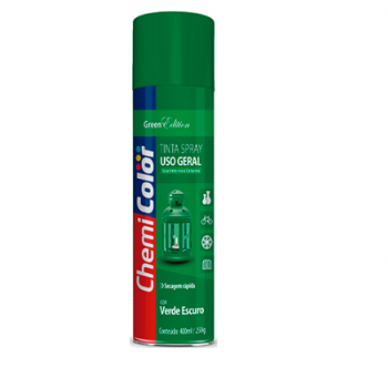 TINTA SPRAY 400 ML VERDE ESCURO CHEMICOLOR