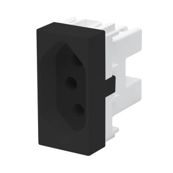 MODULO TOMADA PRETO PADRAO  2P+T 20A/250V HABITAT