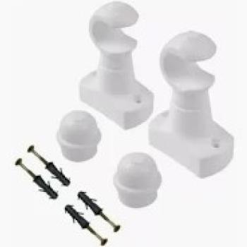 SUPORTE P/VARÃO SIMPLES 28MM BRANCO