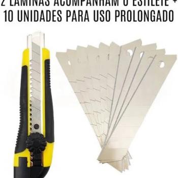 ESTILETE EMBORRACHADO RANGER 18MM C/10 LAMINAS