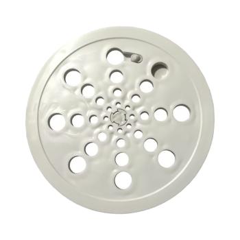 GRELHA PLASTICA REDONDA BRANCA OVERTIME 10x10cm COM FECHO