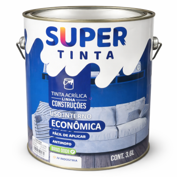 TINTA ACRILICA SUPER TINTAS ECONOMICO BRANCO 3,6 L INTERIOR