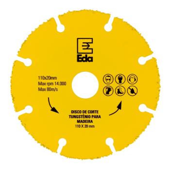 DISCO EDA TUNGSTENIO PARA MADEIRA 110MM X 20MM