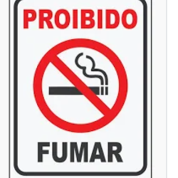 PLACAS É PROIBIDO FUMAR NESTE LOCAL JC-155