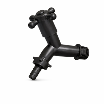 TORNEIRA TANQUE/PIA CRYSTAL CURTA PRETA PLASTICO