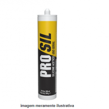 SILICONE ACETICO INCOLOR 260gr - PRO SIL