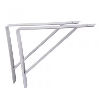 SUPORTE PRATELEIRA MAO FRANCESA OVERTIME REFORCADO 30cm BRANCO