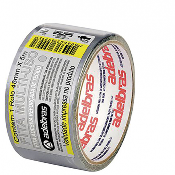 FITA SILVER TAPE ADELBRAS CINZA 48MMX05M