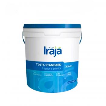 TINTA ACRÍLICA STANDARD BRANCO NEVE DA IRAJÁ EM BALDE DE 3,6 LITROS - USO EXTERNO E INTERNO - IRAJA