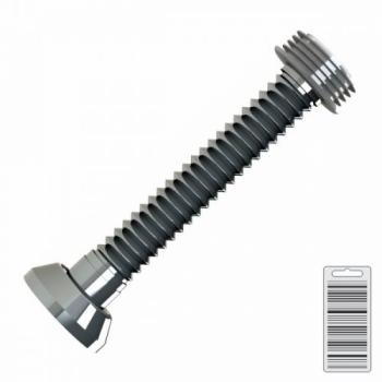 TUBO LIGAÇÃO AJUSTÁVEL CROMADO 275MM  - VALEPLAST