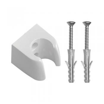 SUPORTE PARA DUCHA QUADRADO ABS BRANCO