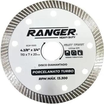 DISCO DE CORTE PORCELANATO DIAMANTADO TURBO RANGER RDP-1000