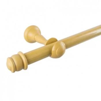 VARAO CORTINA 3.0M C/SUP. MARFIM 19MM