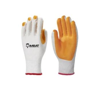 LUVA MALHA BANHADA PREVILING 9G BRANCO/LARANJA