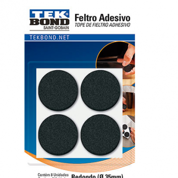 FELTRO PROTETOR ADESIVO 8 UNIDADES 35 MM
