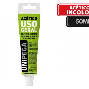 SILICONE ACETICO UNIPEGA INCOLOR 50ML / 50GR