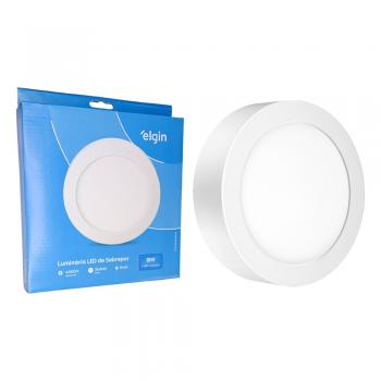 LUMINÁRIA PAINEL LED PLAFON 18W SOBREPOR REDONDO 6500K - ELGIN