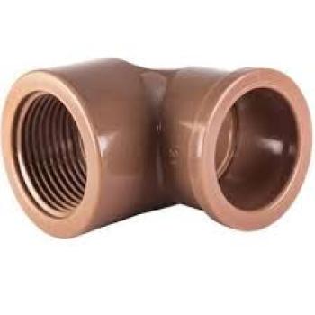 COTOVELO SOLDAVEL ROSCA MARROM LR 1/2 X 1/2