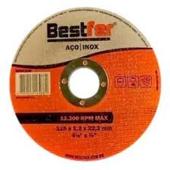 DISCO CORTE  4 1/2X1,2X20INOX BEST