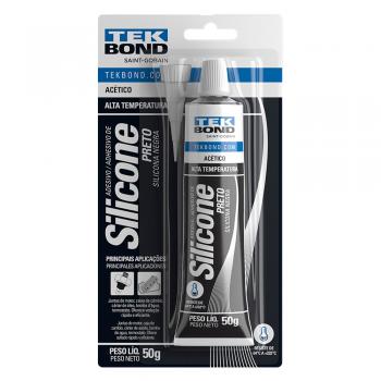 SILICONE TEKBOND ALTA TEMPERATURA 50g. PRETO