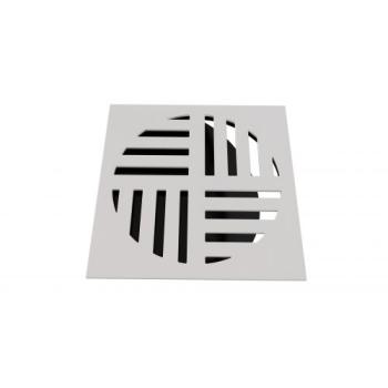 GRELHA PLASTICA QUADRADA BRANCO COM FECHO AUTOMATICO ESTRELA 10x10cm