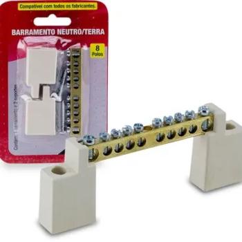 BARRAMENTO NEUTRO E TERRA 8 PÓLOS FORCE LINE