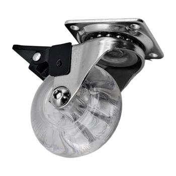 RODIZIO SILICONE JOMARCA BASE GIRATORIA COM TRAVA 50mm