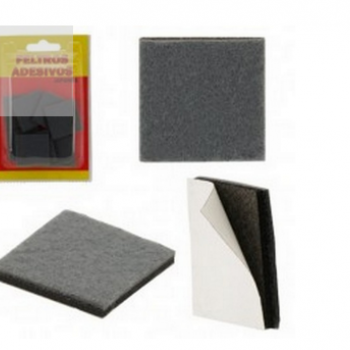 FELTRO ADESIVO PROTETOR P/ MOVEIS QUADRADO 35x35MM