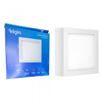 LUMINARIA PAINEL PLAFON 24W SOBREPOR QUADRADO 6500K - ELGIN