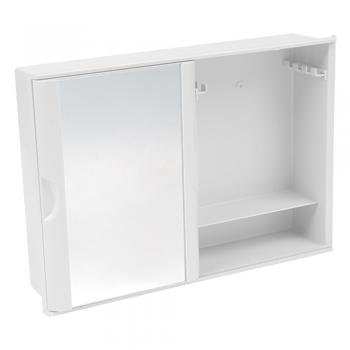 ARMARIO COM ESPELHO ASTRA PORTA DESLIZANTE BRANCO 28X41 A21
