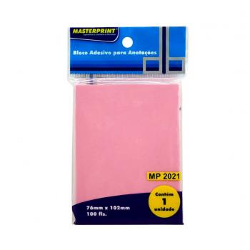 BLOCO ADESIVO ANOT MP2011-76MMX102MM ROSA 1X100FLS DER 8