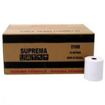 BOBINA 57MM X30 MTS TERMICA SUPREMA NFCE/BR