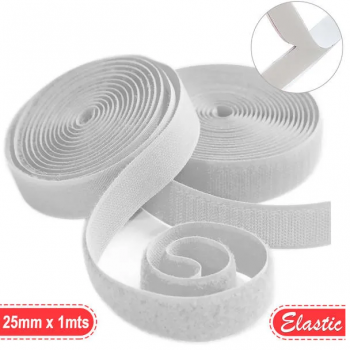 VELCRO 25MM - BRANCO