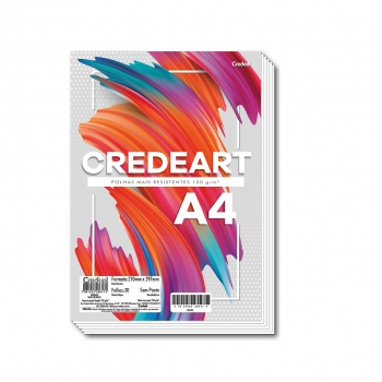 Bloco desenho A4  Branco 20 folhas 150g - CREDEART