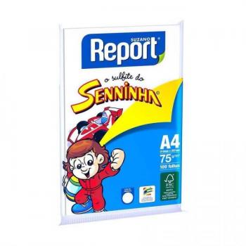 Pacote de sulfite A4 - Branco 100 folhas - REPORT