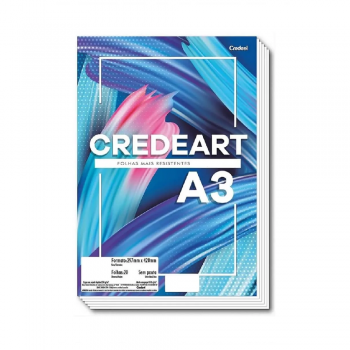Bloco desenho A3 BRANCO 150g/20 fls   - CREDEART
