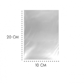 SACO CELOFANE 10X20 - INCOLOR