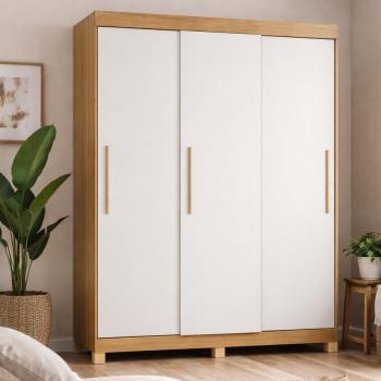 ROUPEIRO BEIJA FLOR 3PTS CORRER 4GAVS 100%MDF 1,85