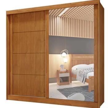 ROUPEIRO VIENA 2PTS 4 GAV C/ESPELHO MDF/MDP 2,03