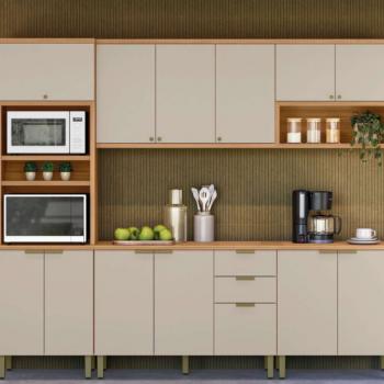 COZINHA SELENE 5PÇS 100%MDF 13PTS 2GAVS 2,65