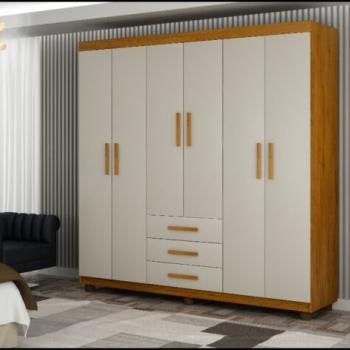 ROUPEIRO VERONA 6PTS 3GAVS 100%MDF 1,55