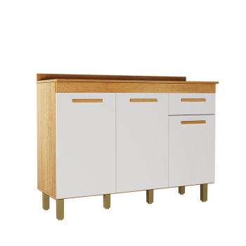 BALCÃO CRISTAL 3PTS 1GAV VALDEMÓVEIS 1,20