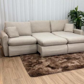 SOFÁ CAMA RETRÁTIL/RECLINÁVEL AMARANTO 2,70