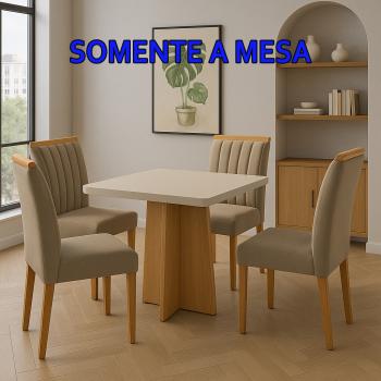 MESA JADE C/ VIDRO VALDEMÓVEIS 90X90