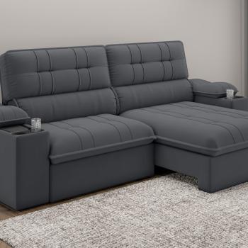 SOFÁ RETRÁTIL/RECLINÁVEL STANLEY  D28 2 MÓDULOS 2,10