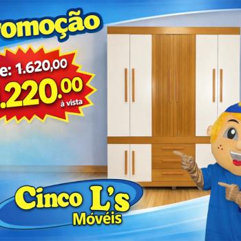 ROUPEIRO BEM TE VI C/FRISADO 100%MDF 10PTS 3GAVS 1,85