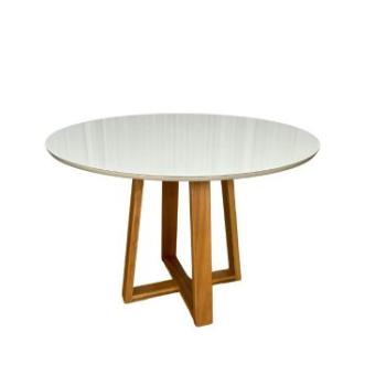 MESA BALI CIRCULAR C/VIDRO MINAS PLAC 1,10