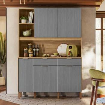 KIT COZINHA FLORA 5PTS 2GAVS 1,45