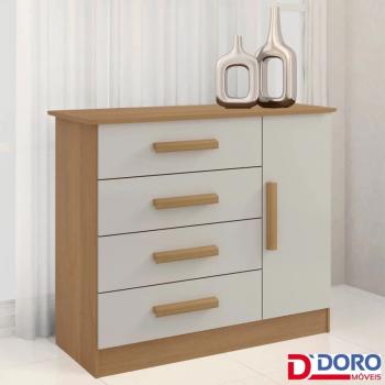 CÔMODA FIRENZE 4GAVS 1PT D'DORO 1,10